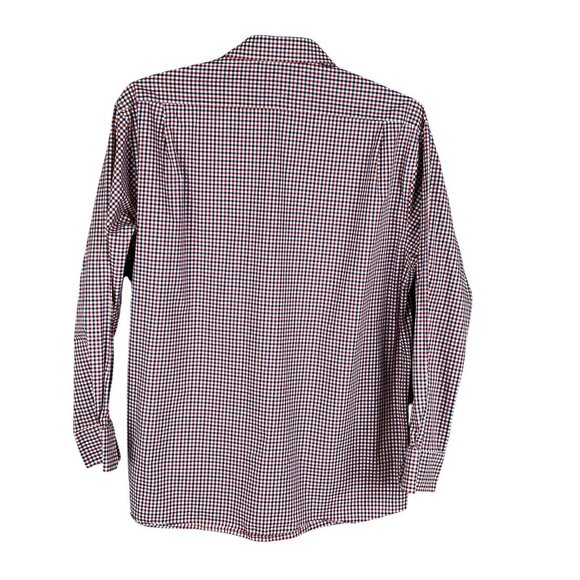 Tommy Hilfiger Mens XL Red White Blue Gingham Long Sleeve Button Shirt Timeless - Picture 9 of 16